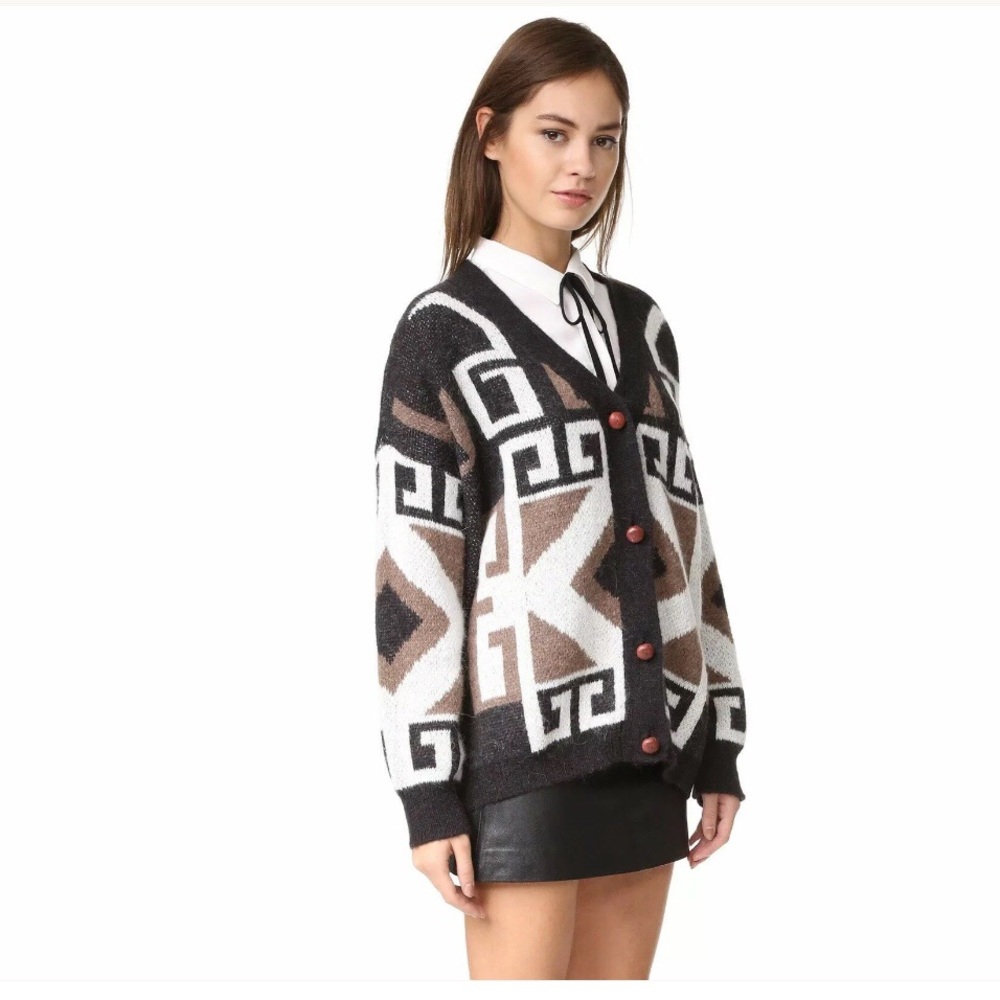NWT Wildfox Couture Geometric Cubist Cardigan